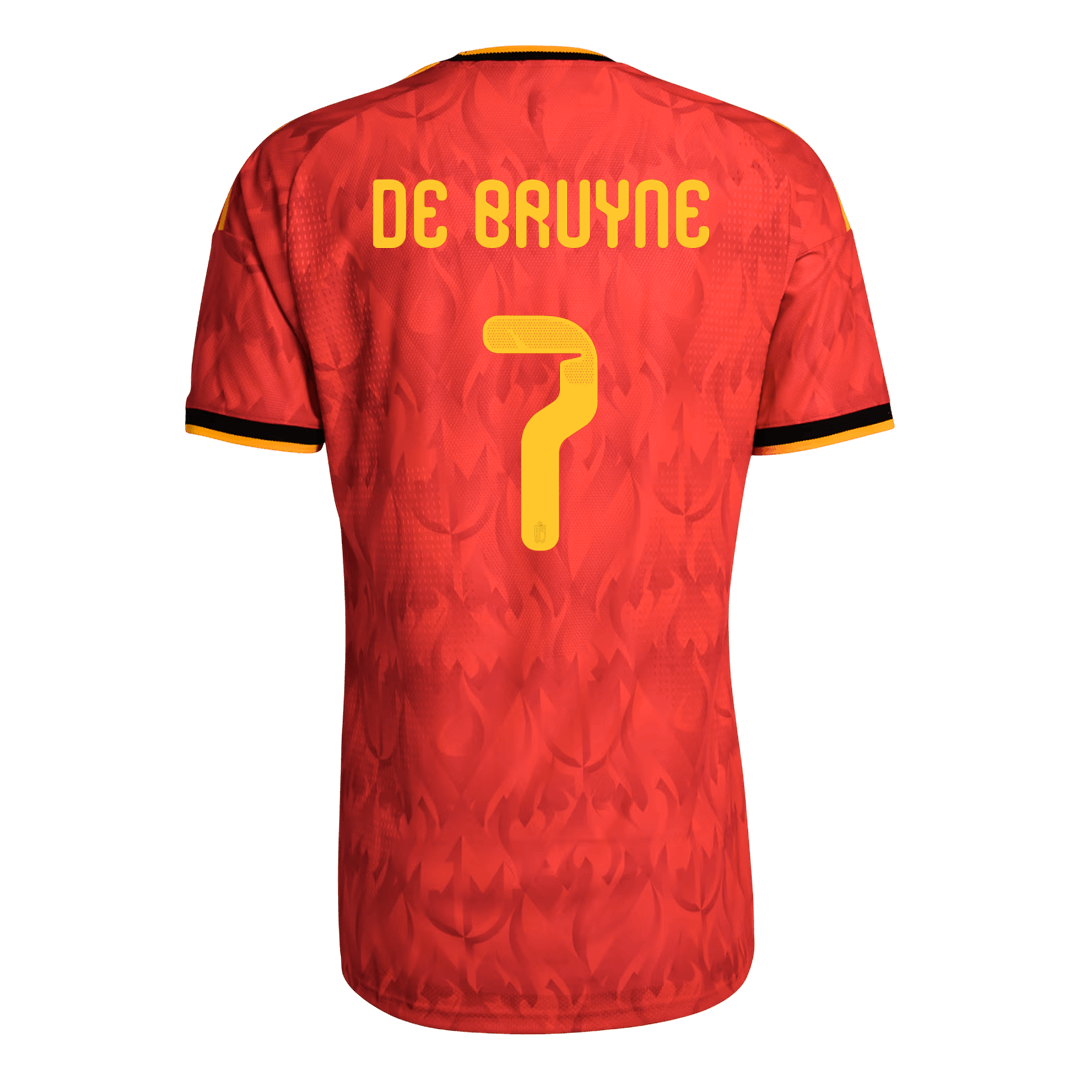 DE BRUYNE #7 Mens Belgium World Cup Home Jersey 2026 - Player Version (Slim Fit)