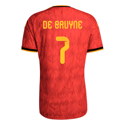 DE BRUYNE #7 Mens Belgium World Cup Home Jersey 2026 - Player Version (Slim Fit)