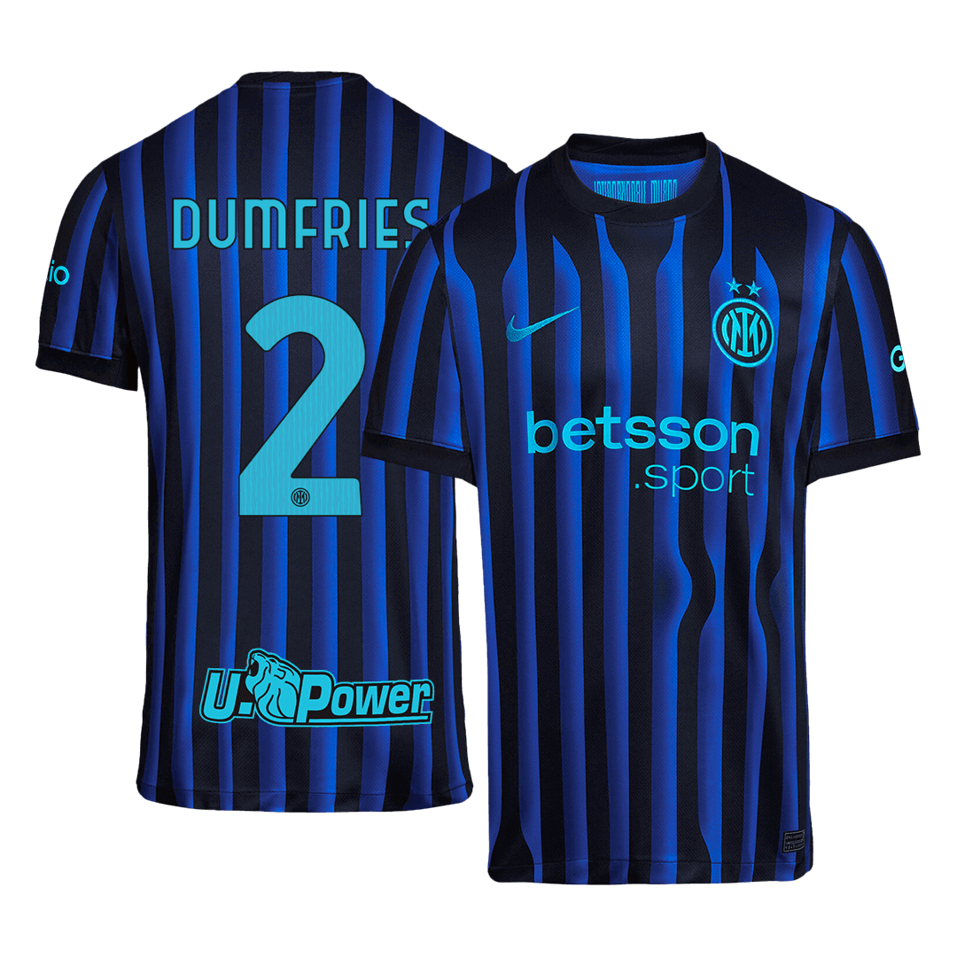 DUMFRIES #2 Mens Inter Milan Home Jersey 2025/26