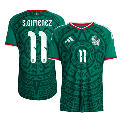 S.GIMENEZ #11 Mens Mexico World Cup Home Jersey 2026 - Player Version (Slim Fit)
