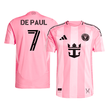 DE PAUL #7 Mens Inter Miami CF Home Jersey 2025 - Player Version (Slim Fit)