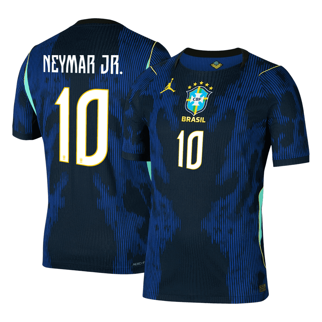 NEYMAR JR. #10 Mens Brazil World Cup Away Jersey 2026 - Player Version (Slim Fit)
