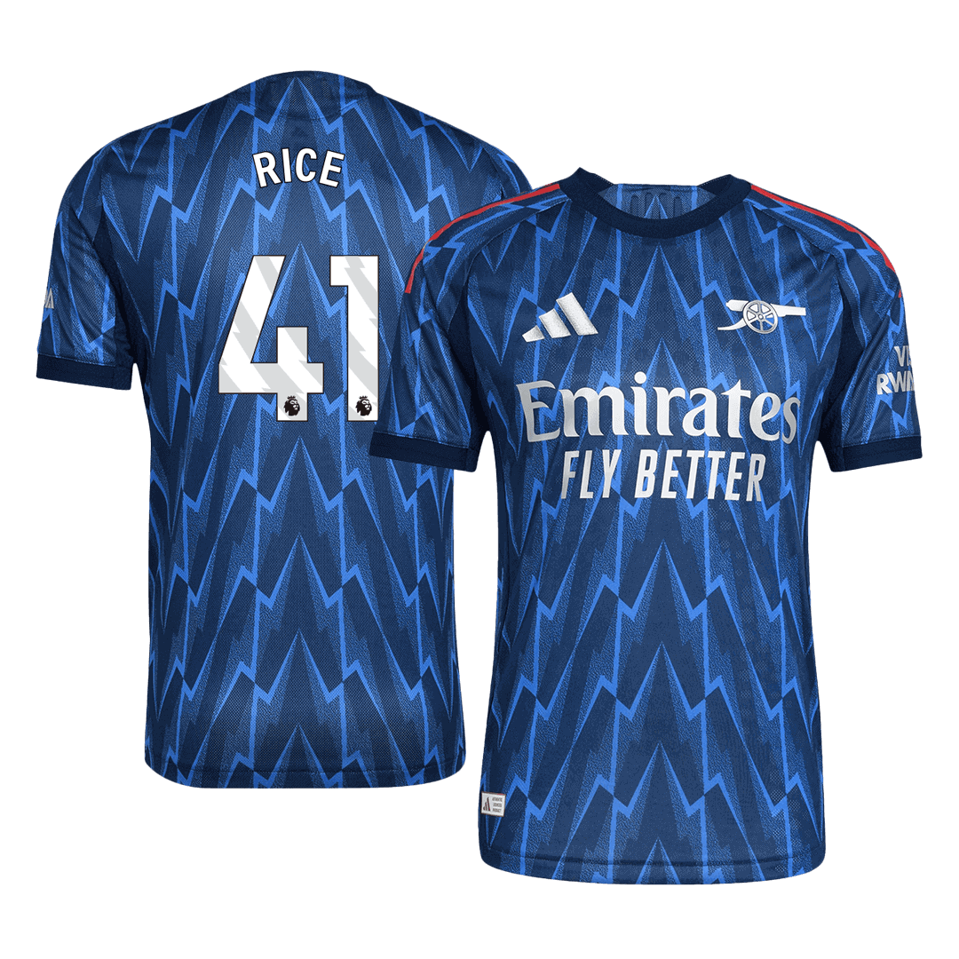 RICE #41 Mens Arsenal Away Jersey 2025/26 - Player Version (Slim Fit)