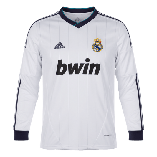 Retro 2012/13 Mens Real Madrid Home Long Sleeve Jersey