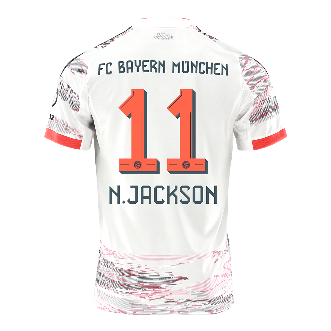 N.JACKSON #11 Mens Bayern Munich Away Jersey 2025/26