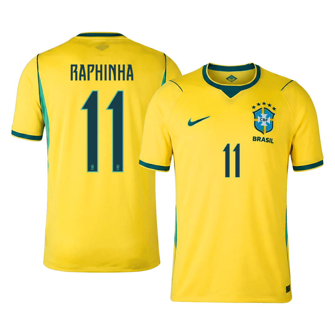 RAPHINHA #11 Mens Brazil World Cup Home Jersey 2026