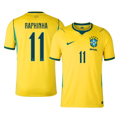 RAPHINHA #11 Mens Brazil World Cup Home Jersey 2026