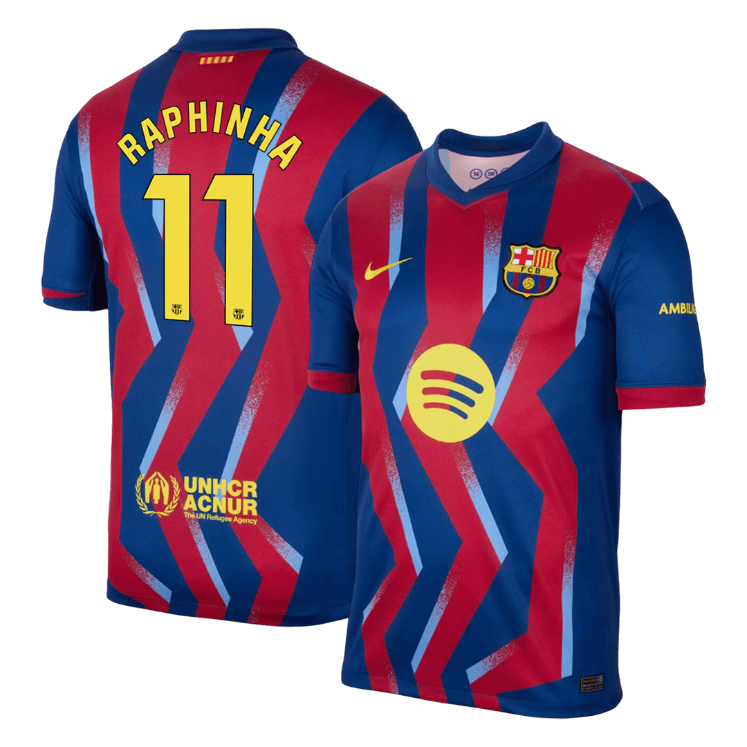 RAPHINHA #11 Mens Barcelona Fourth Jersey 2025/26