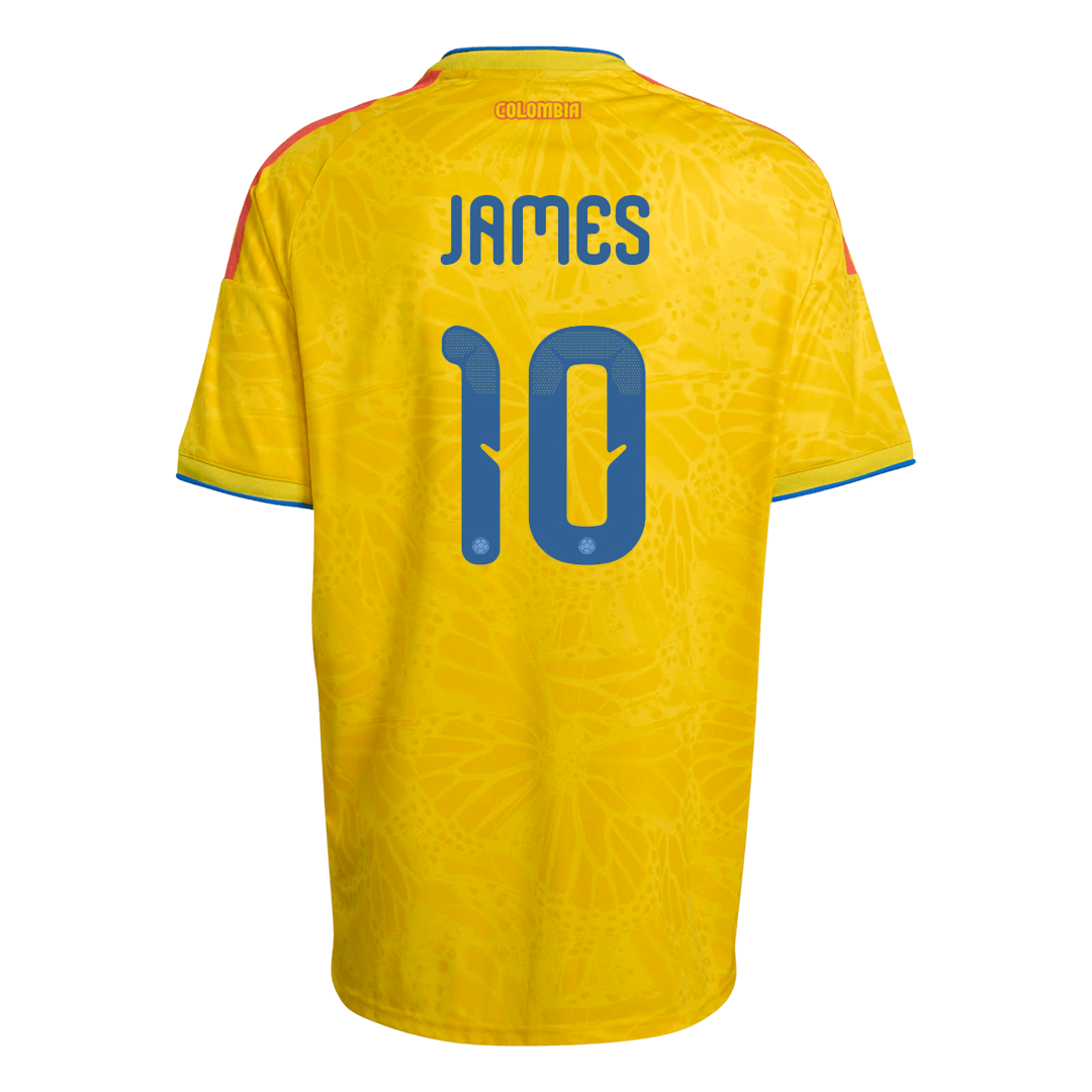 JAMES #10 Mens Colombia World Cup Home Jersey 2026