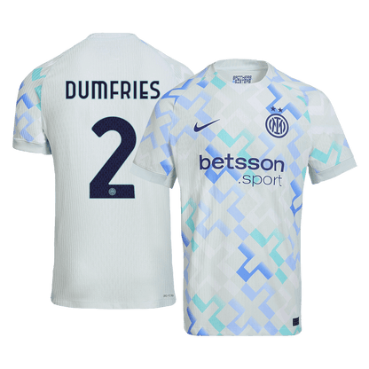 DUMFRIES #2 Mens Inter Milan Away Jersey 2025/26 - Player Version (Slim Fit)