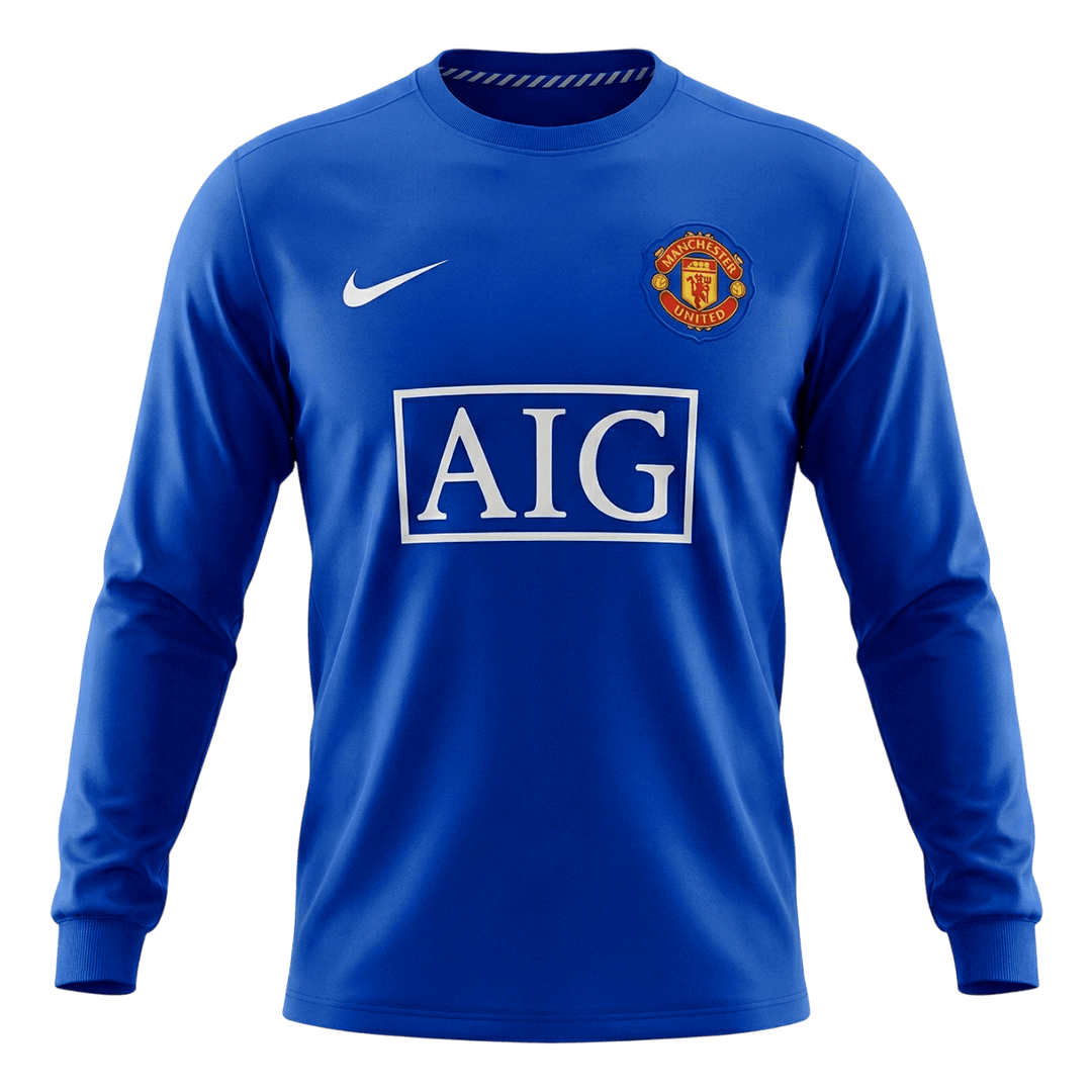Retro 2008/09 Mens Manchester United Third Long Sleeve Jersey
