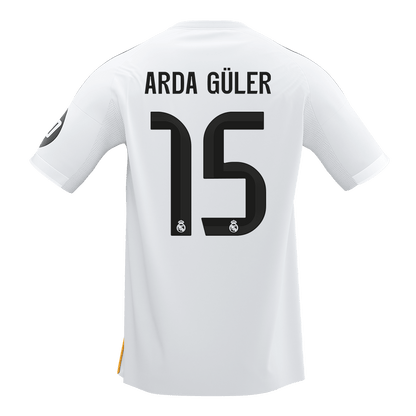 ARDA GÜLER #15 Mens Real Madrid Home Jersey 2025/26