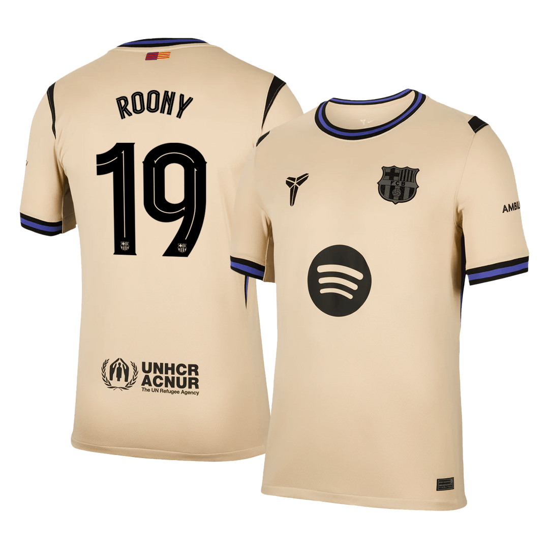 ROONY #19 Mens Barcelona Away Jersey 2025/26 - UCL