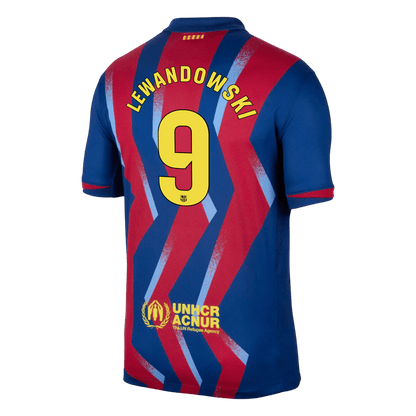 LEWANDOWSKI #9 Mens Barcelona Fourth Jersey 2025/26