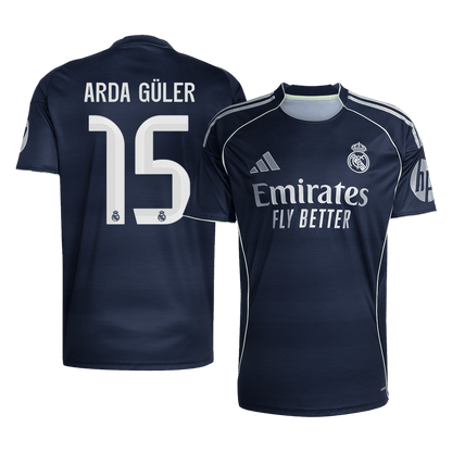 ARDA GÜLER #15 Mens Real Madrid Away Jersey 2025/26 [PREMIUM]