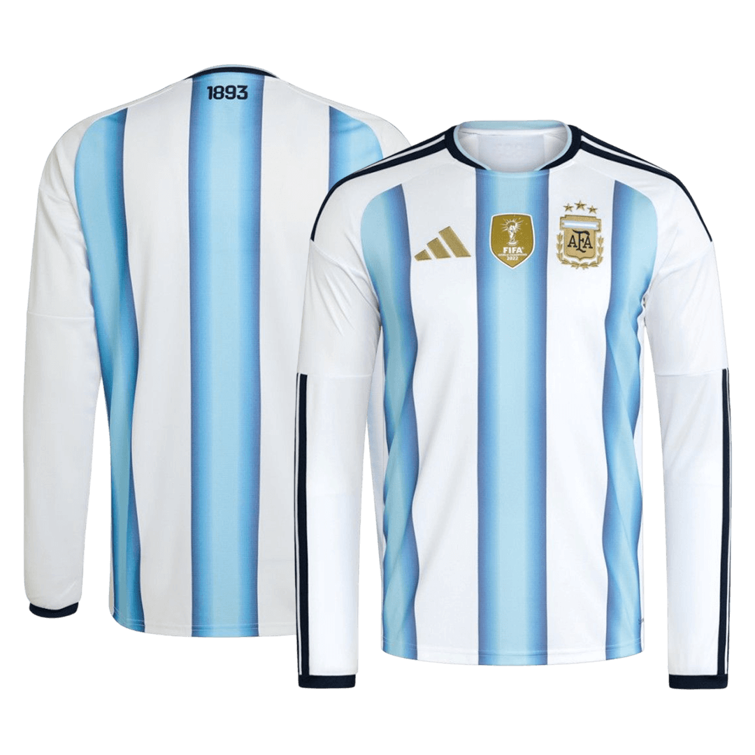 Mens Argentina World Cup Home Long Sleeve Jersey 2026