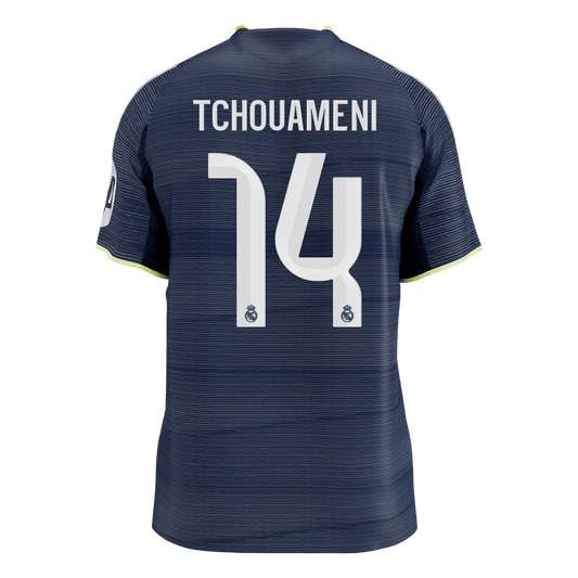TCHOUAMENI #14 Mens Real Madrid Away Jersey 2025/26 - Player Version (Slim Fit) [PREMIUM]