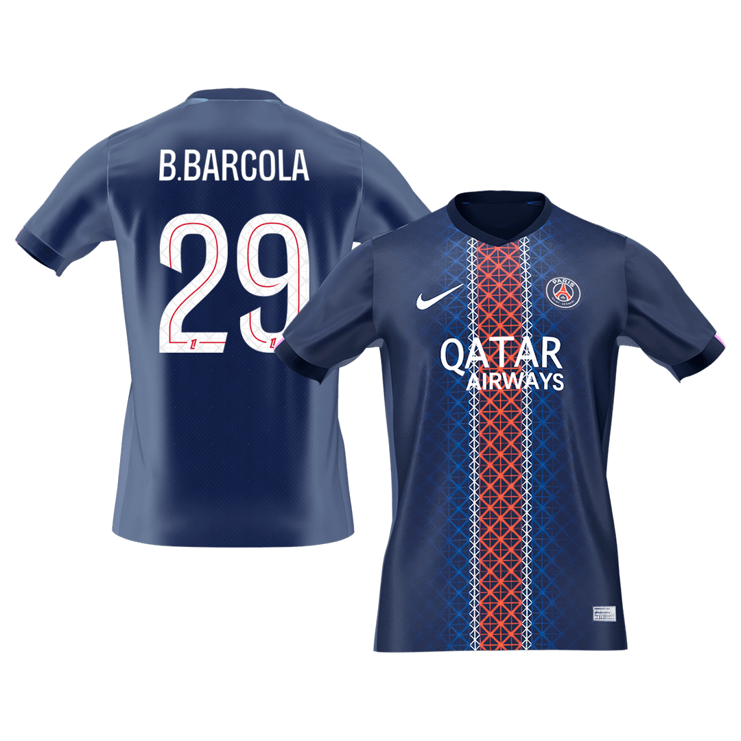 B.BARCOLA #29 Mens PSG Home Jersey 2025/26 [PREMIUM]