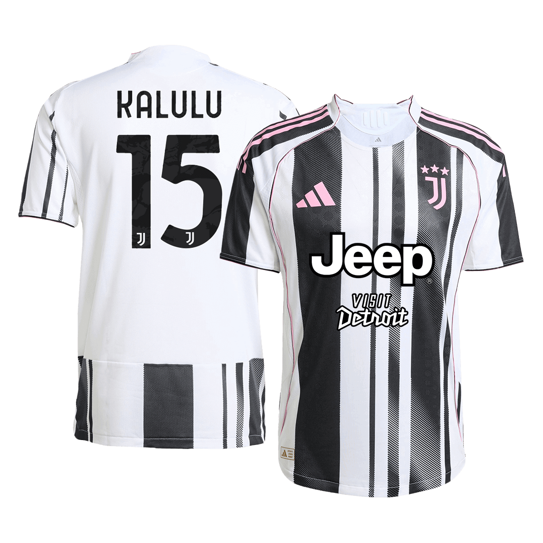 KALULU #15 Mens Juventus Home Jersey 2025/26 - Player Version (Slim Fit)