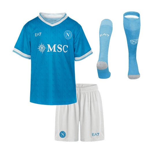 Kids Napoli Home Full Kit 2025/26