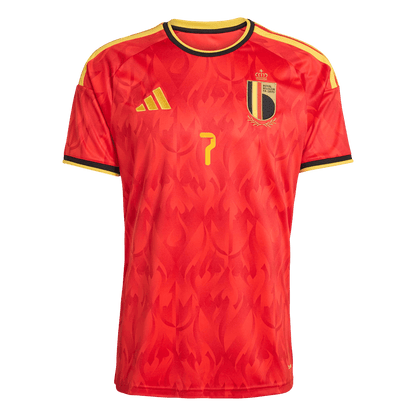 DE BRUYNE #7 Mens Belgium World Cup Home Jersey 2026