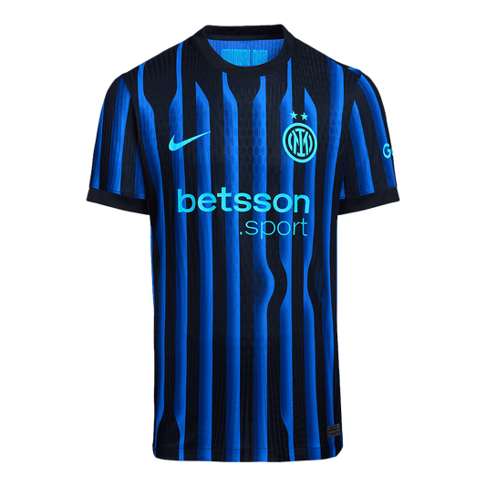 DUMFRIES #2 Mens Inter Milan Home Jersey 2025/26 - Player Version (Slim Fit)