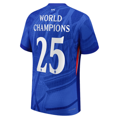 WORLD CHAMPIONS #25 Mens Chelsea Home Jersey 2025/26 - Player Version (Slim Fit)
