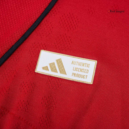 B.FERNANDES #8 Mens Manchester United Home Jersey 2025/26 - Player Version (Slim Fit)