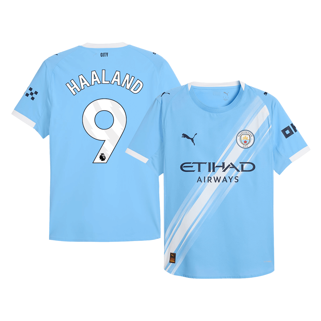 HAALAND #9 Mens Manchester City Home Jersey 2025/26 - Player Version (Slim Fit)