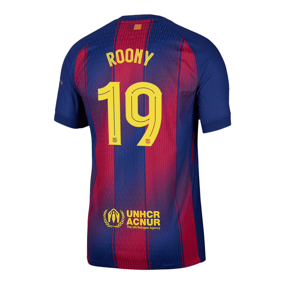 ROONY #19 Mens Barcelona Home Jersey 2025/26 UCL - Player Version (Slim Fit)