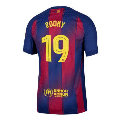 ROONY #19 Mens Barcelona Home Jersey 2025/26 UCL - Player Version (Slim Fit)