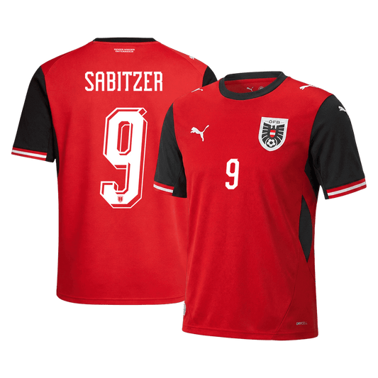 SABITZER #9 Mens Austria World Cup Home Jersey 2026