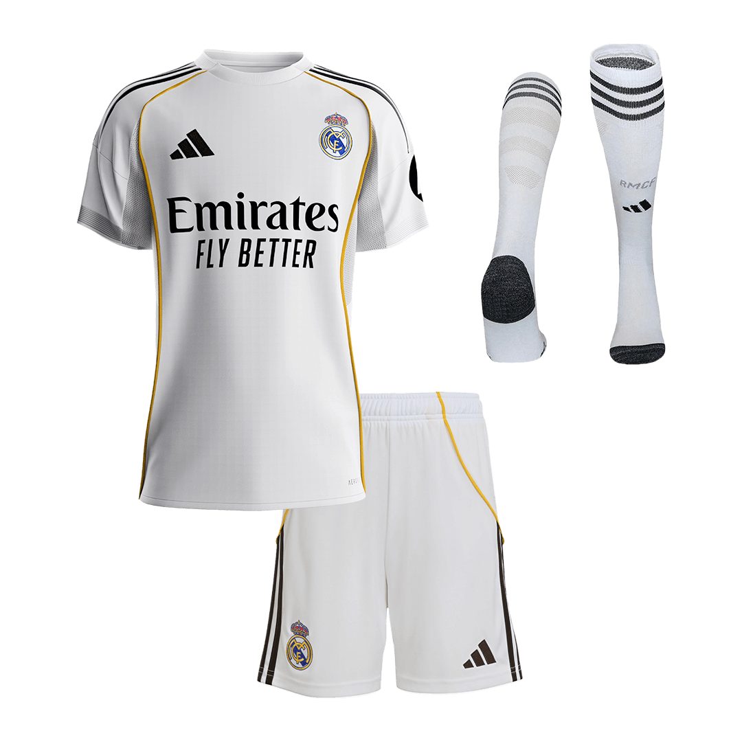 Kids Real Madrid Home Full Kit 2025/26 [PREMIUM]