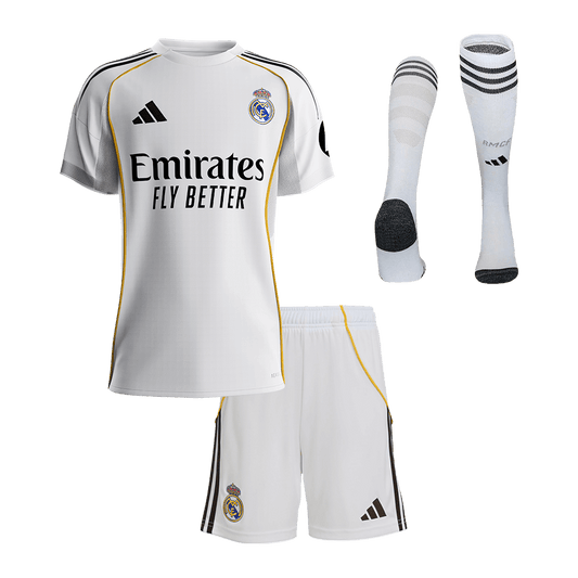 Kids Real Madrid Home Full Kit 2025/26 [PREMIUM]