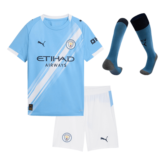 Kids Manchester City Home Full Kit 2025/26