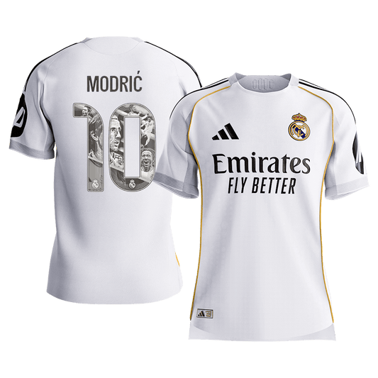 MODRIĆ Special #10 Mens Real Madrid Home Jersey 2025/26 - Player Version (Slim Fit) [PREMIUM]