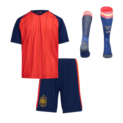 Kids Spain World Cup Home Full Kit 2026
