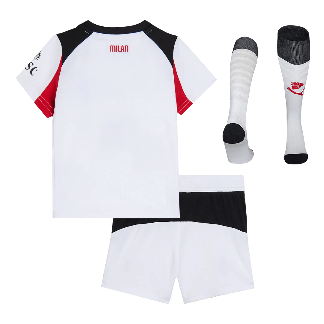 Kids AC Milan Away Full Kit 2025/26