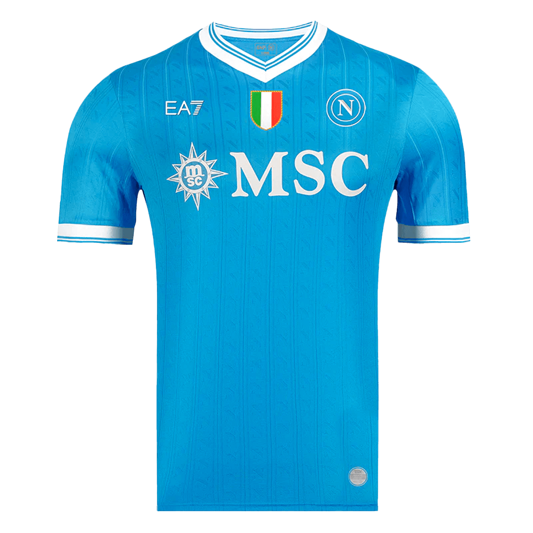 Mens Napoli Home Jersey 2025/26 - Player Version (Slim Fit)