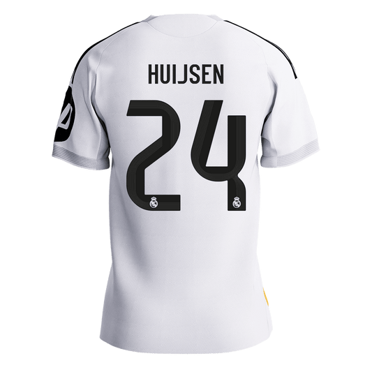 HUIJSEN #24 Mens Real Madrid Home Jersey 2025/26 - Player Version (Slim Fit) [PREMIUM]