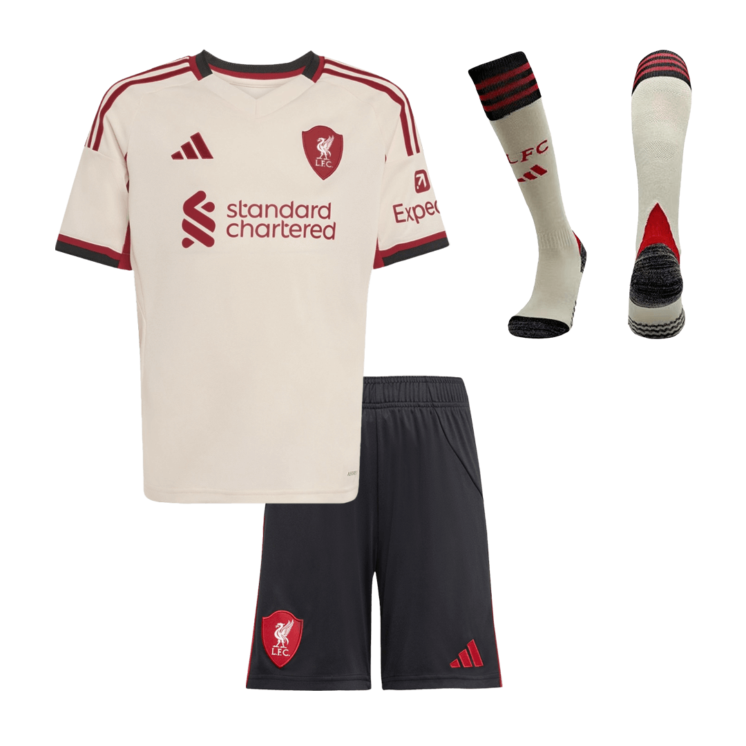 Kids Liverpool Away Full Kit 2025/26