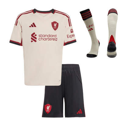 Kids Liverpool Away Full Kit 2025/26