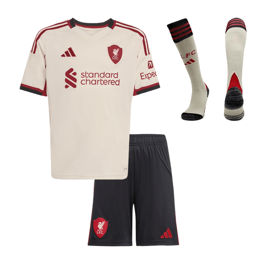 Kids Liverpool Away Full Kit 2025/26