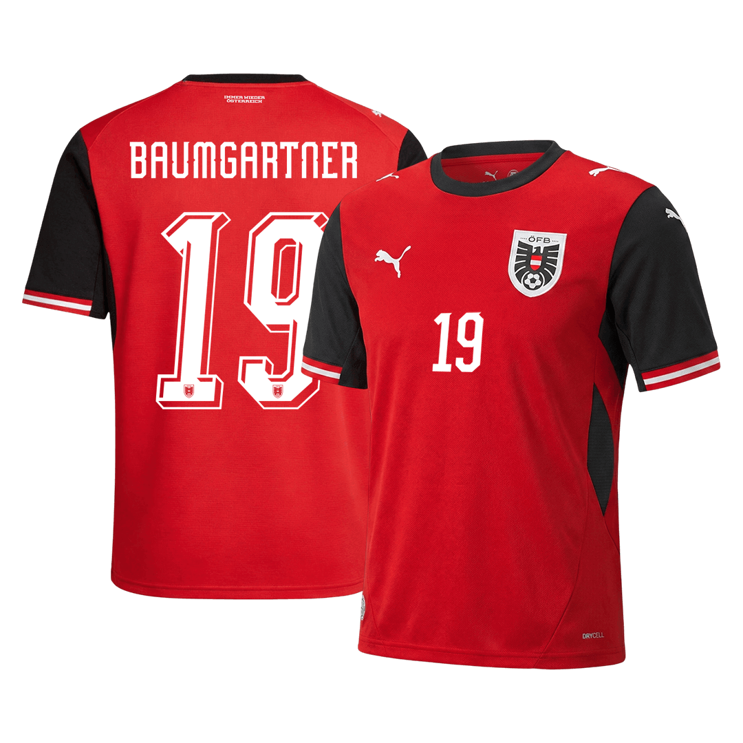 BAUMGARTNER #19 Mens Austria World Cup Home Jersey 2026