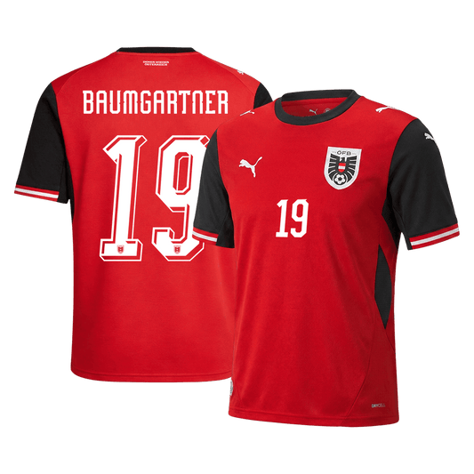 BAUMGARTNER #19 Mens Austria World Cup Home Jersey 2026