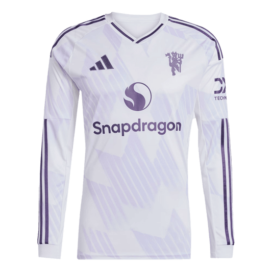 Mens Manchester United Away Long Sleeve Jersey 2025/26