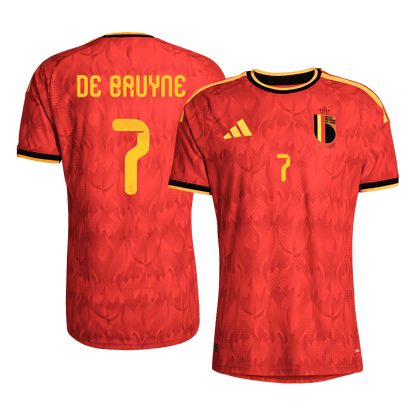 DE BRUYNE #7 Mens Belgium World Cup Home Jersey 2026 - Player Version (Slim Fit)