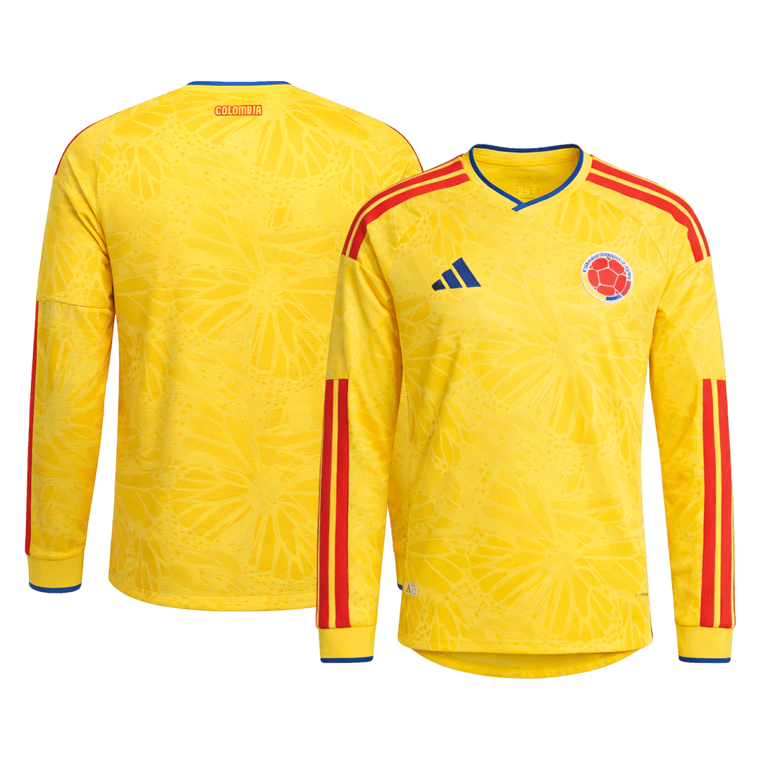 Mens Colombia World Cup Home Long Sleeve Jersey 2026
