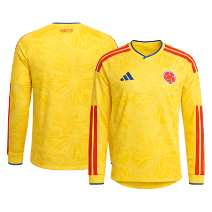 Mens Colombia World Cup Home Long Sleeve Jersey 2026