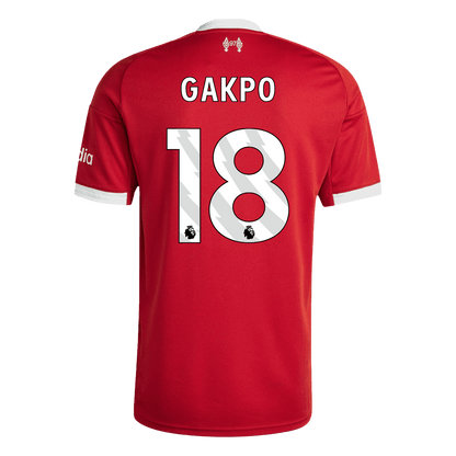GAKPO #18 Mens Liverpool Home Jersey 2025/26
